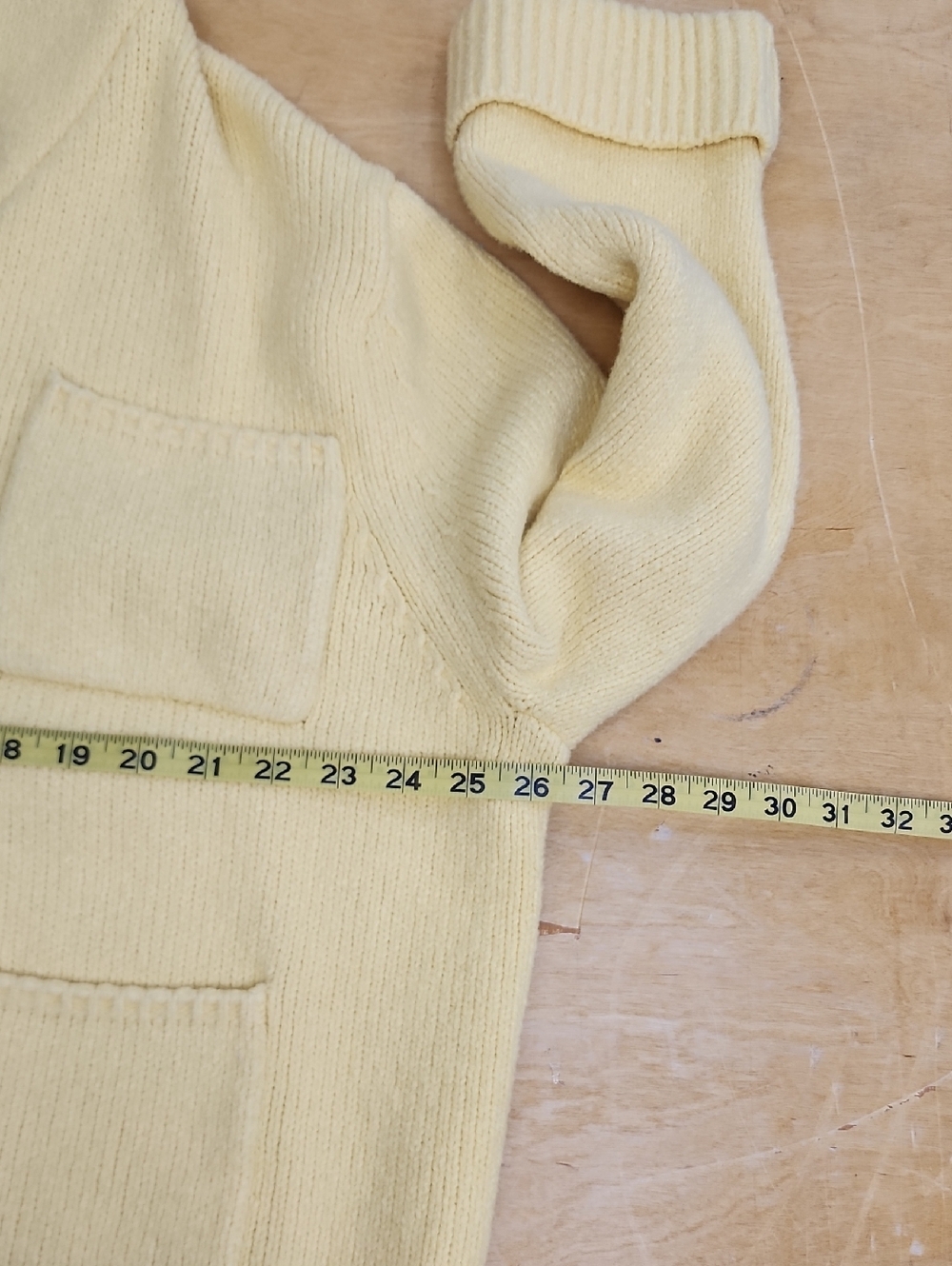 Callahan Shawl Collar Toggle Cardigan Yellow Chunky Knit Sweater Size 1X - Picture 7 of 13